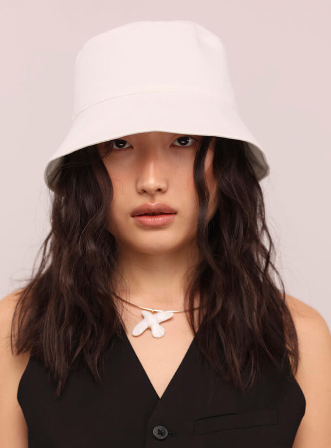 Класична панама з бавовни Total white FURT (FR_CTTNBCKT02-WT)