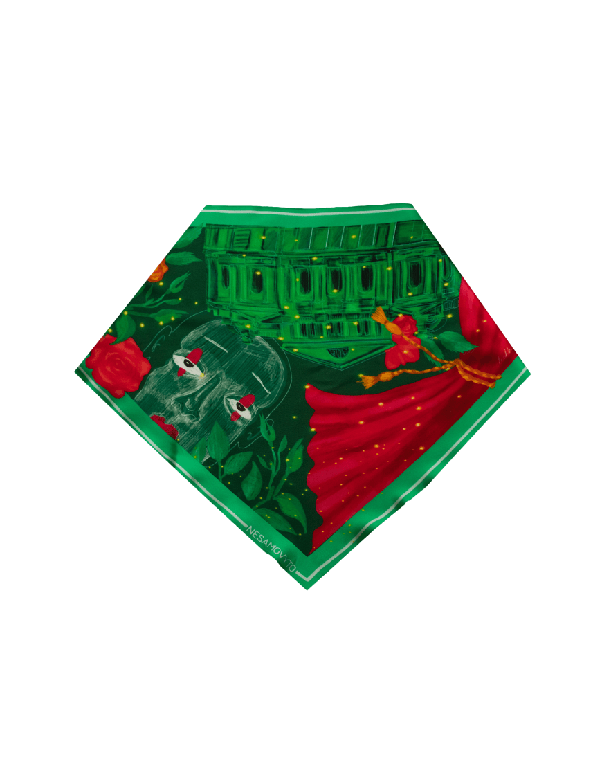 8 Шовкова хустка Курбас з двостороннім друком NESAMOVYTO (NST_OBLK1) - фото 3