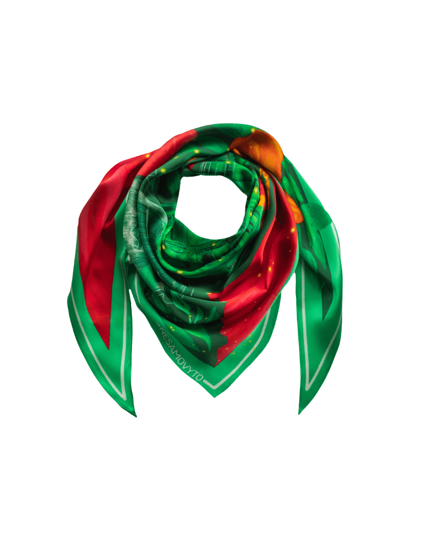 9 Шовкова хустка Курбас з двостороннім друком NESAMOVYTO (NST_OBLK1) - фото 2