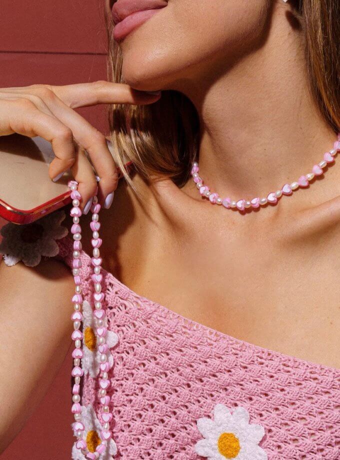 Чейнс на телефон Candy Heart SILVER STORIES (SS_PH001)