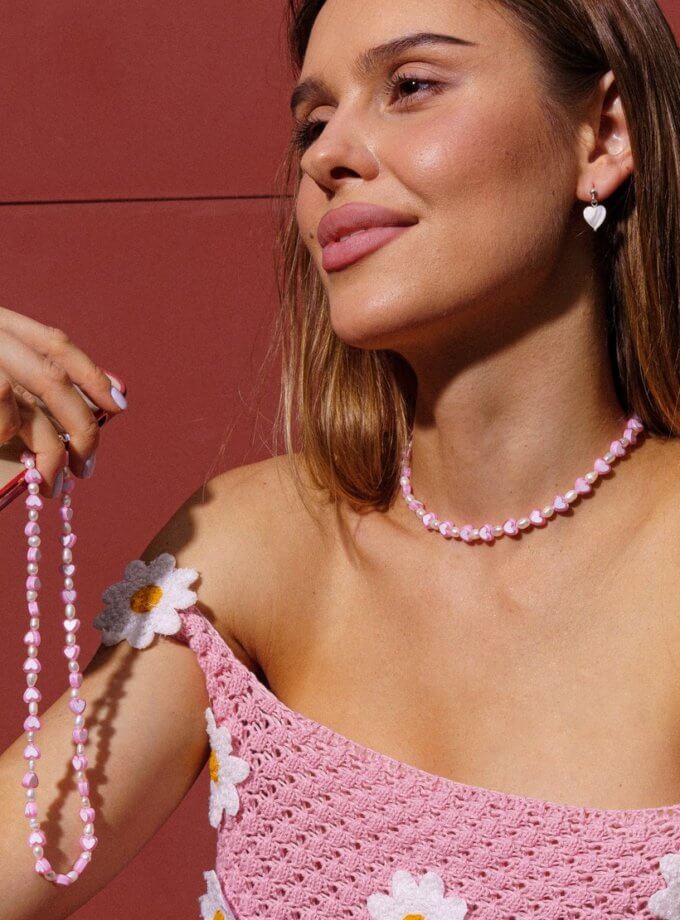 Чейнс на телефон Candy Heart SILVER STORIES (SS_PH001)