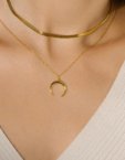 Кольє Crescent Moon in Gold SILVER STORIES (SS_SN003)