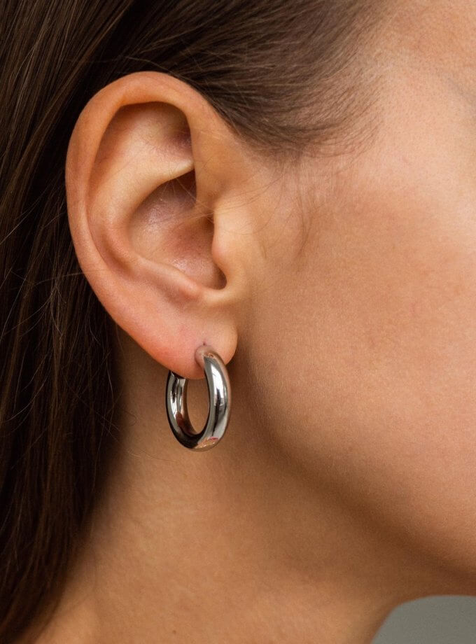 Сережки Wide Tubes SILVER STORIES (SS_SE001)