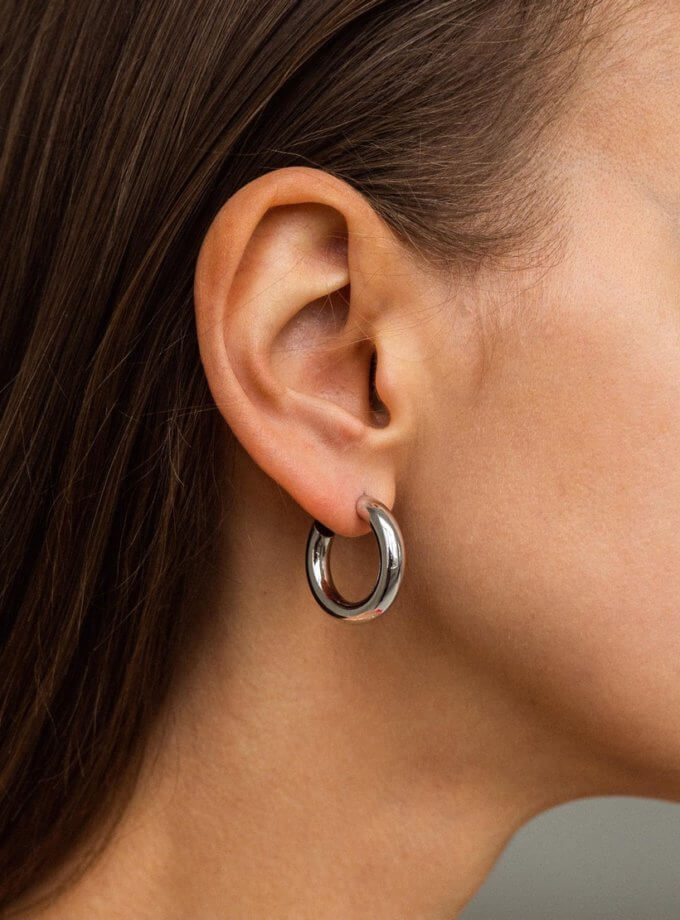 Сережки Wide Tubes SILVER STORIES (SS_SE001)