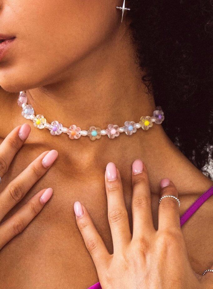 Кольє Flower Power SILVER STORIES (SS_СH009)