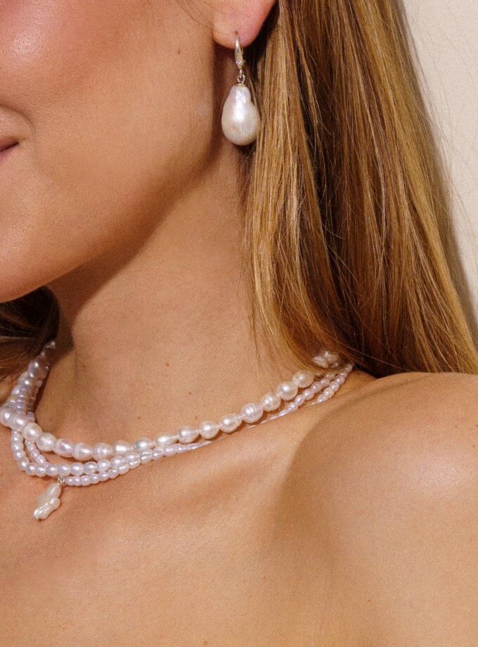 Сережки Pearl Drop SILVER STORIES (SS_HE001)