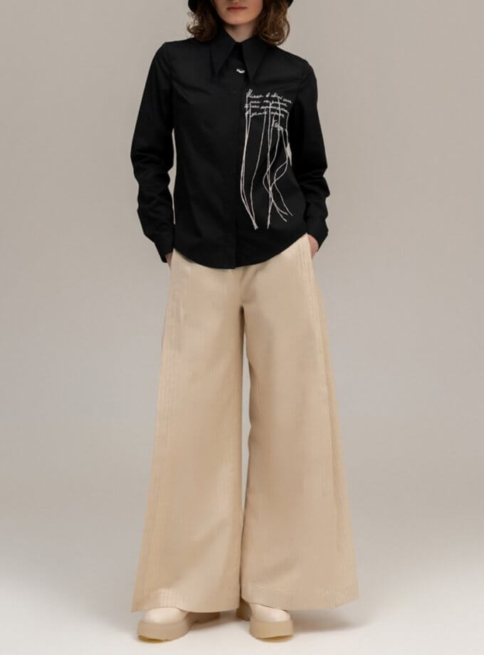 Сорочка з вишивкою приталена 7/11 SEVEN ELEVEN (SE_SE23ShGunneEm_B)