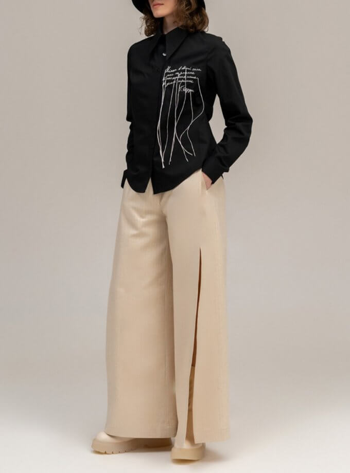 Сорочка з вишивкою приталена 7/11 SEVEN ELEVEN (SE_SE23ShGunneEm_B)