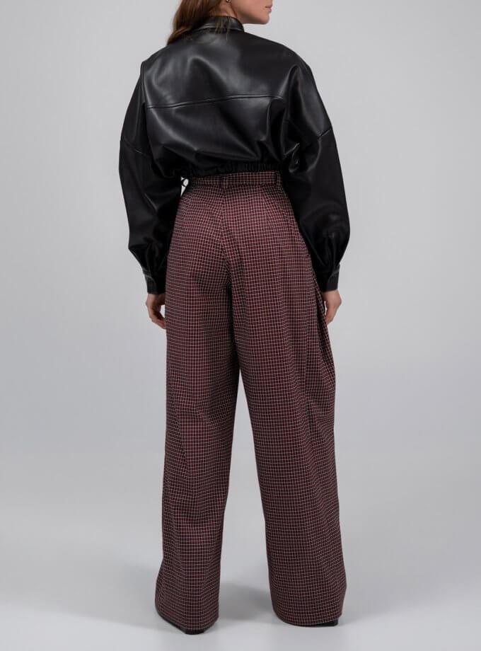 Штани палаццо клітинка 7/11 SEVEN ELEVEN (SE_SE23PnPldRB)