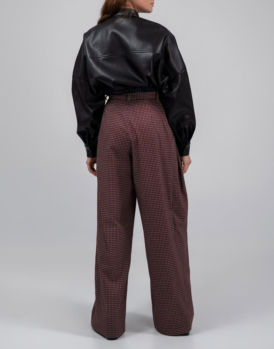 Seven_Eleven_SE23_2852 Штани палаццо клітинка 7/11 SEVEN ELEVEN (SE_SE23PnPldRB) - фото 2