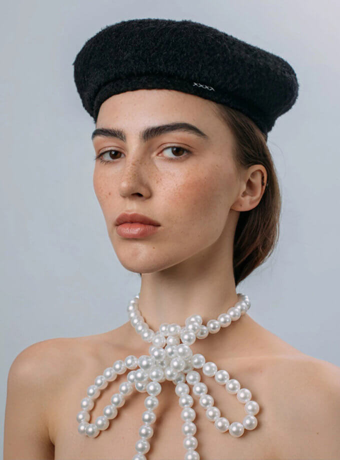 Класичний берет Black FURT (FR_BRT01-BL-X)