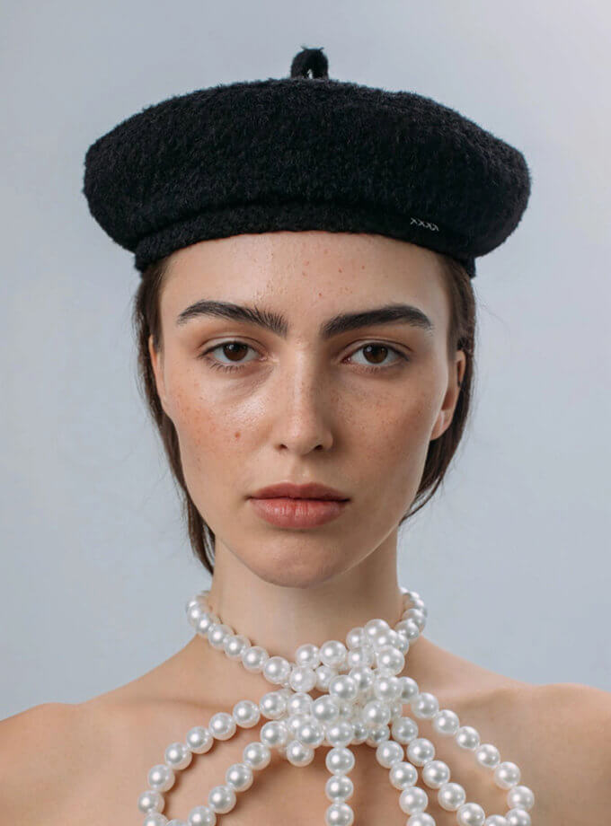 Класичний берет Black FURT (FR_BRT01-BL-X)