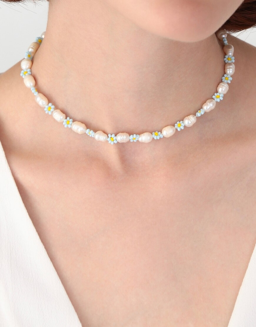 IMG_4114 Кольє Daisy in Blue SILVER STORIES (SS_HC022) - фото 2