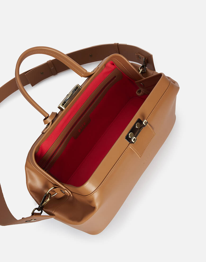 baguette1 Шкіряна сумка-саквояж Baguette GRIE (GR_BC_BGT_BROWN) - фото 5