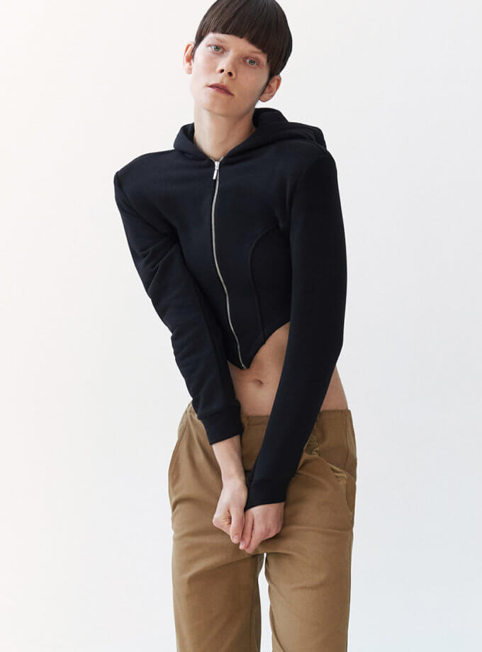 Худі коротке WILD HEARTS (WH_hd-blc011)