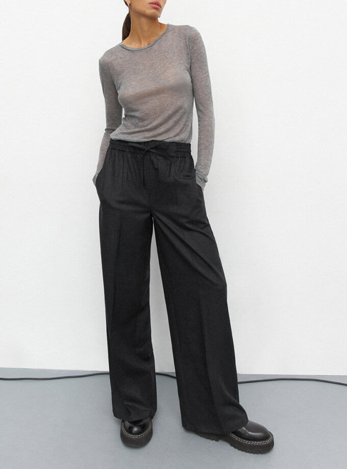 Штани прямого класичного крою з фланелі L.A.B BY TERNOVSKAYA (LAB_AW2408)