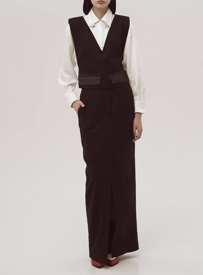 Максі спідниця з вовни SELERA (SLR_FW24_5)