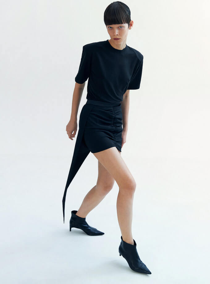 Cпідниця асиметрична WILD HEARTS (WH_skrt-blc003)