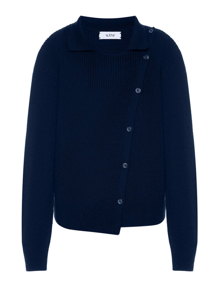 Вовняний кардиган синій WKMF (WKMF_181_4)