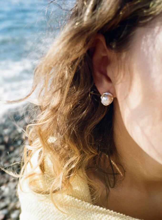 Кульчики Біла перлина NI GRAMA DRAMY (NGD_acc-kul-white-pearl)