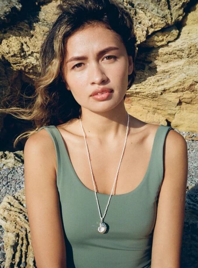 Підвіска Мушля шепоче з перлами NI GRAMA DRAMY (NGD_acc-shell-pearls-long)