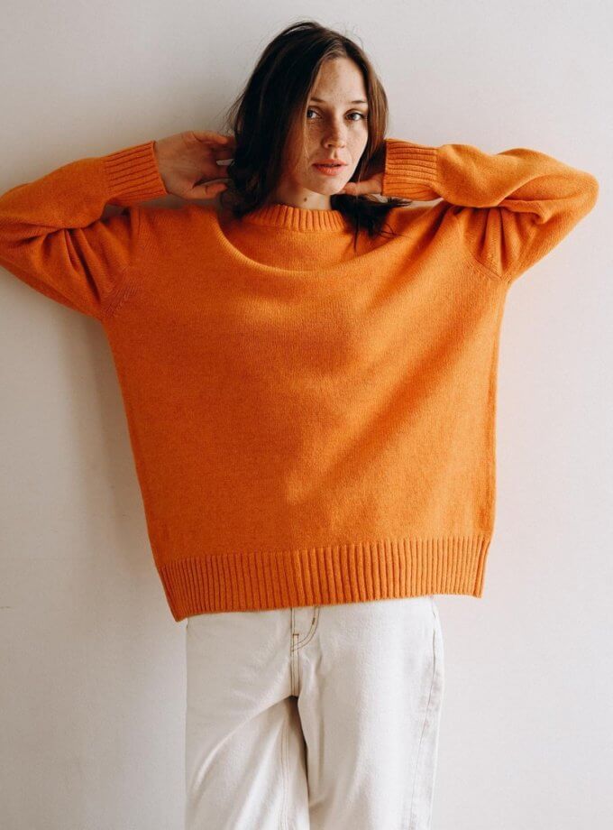 Светр Basic з вовни мериносу Orange NYNI (VSH_000-106) - фото 9