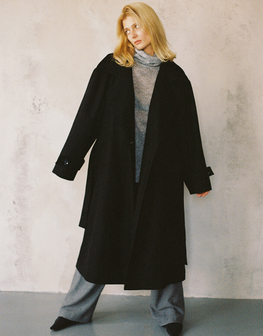 NOMA_532023 Пальто чорне NOMA STUDIO (NOMA_532023) - фото 3