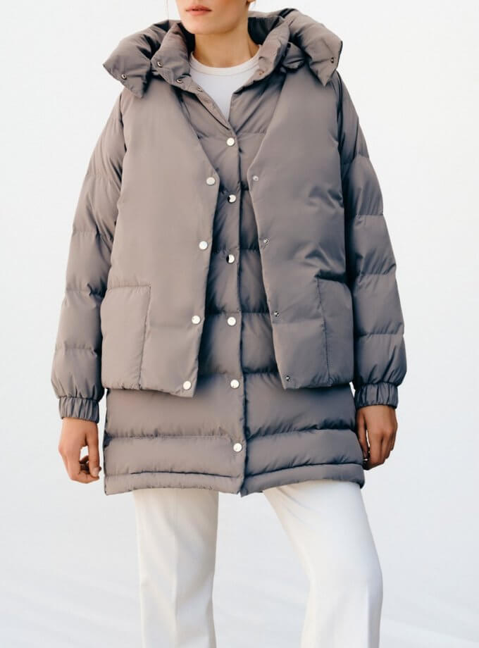 Пуховик Twin лайт хакі MARCHI (MRCH_FW2324-32-LK) - фото 3