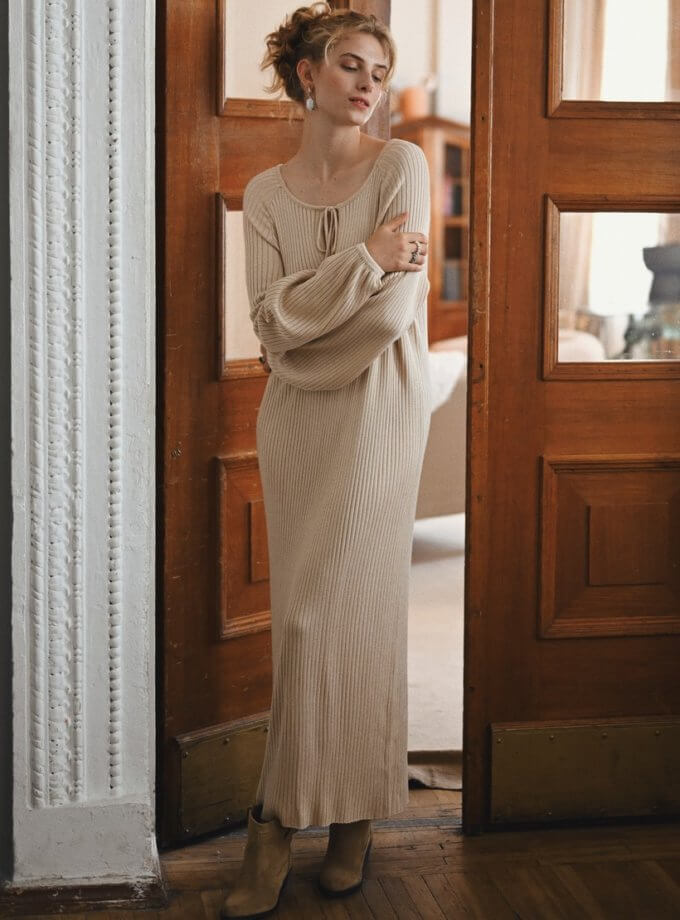 Сукня Sorochka Beige NYNI (VSH_010-103) - фото 9