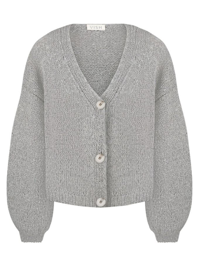 Кардиган ручонї роботи Grey NYNI (VSH_010-111) - фото 9