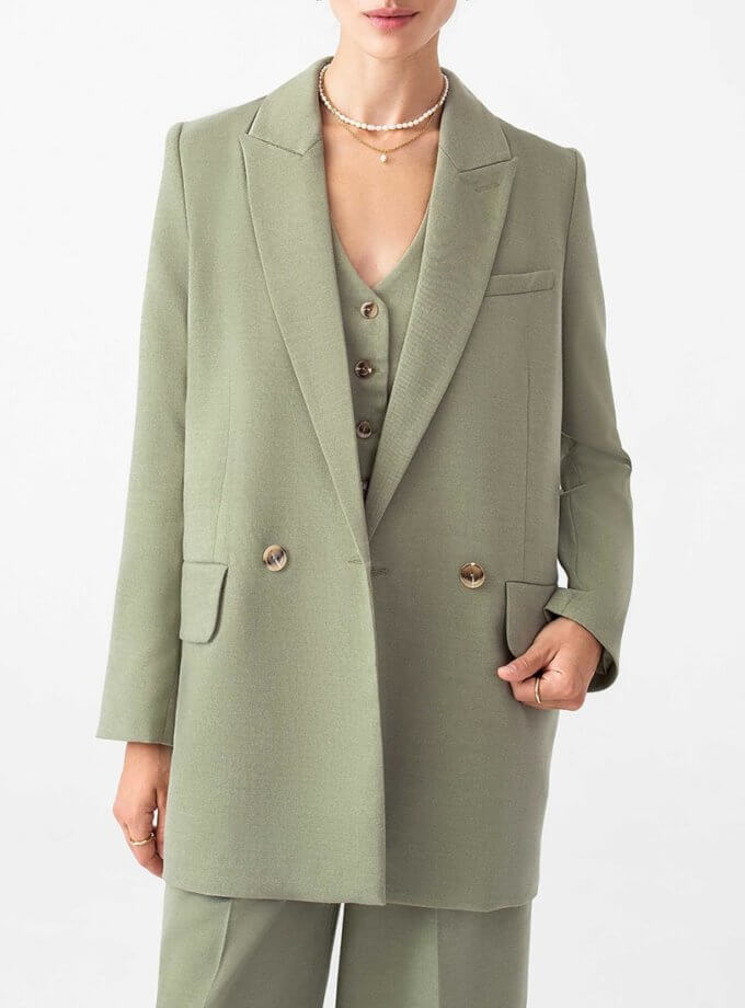 Oversize піджак оливковий MAGNETIC (MGN_1815GN) - фото 6