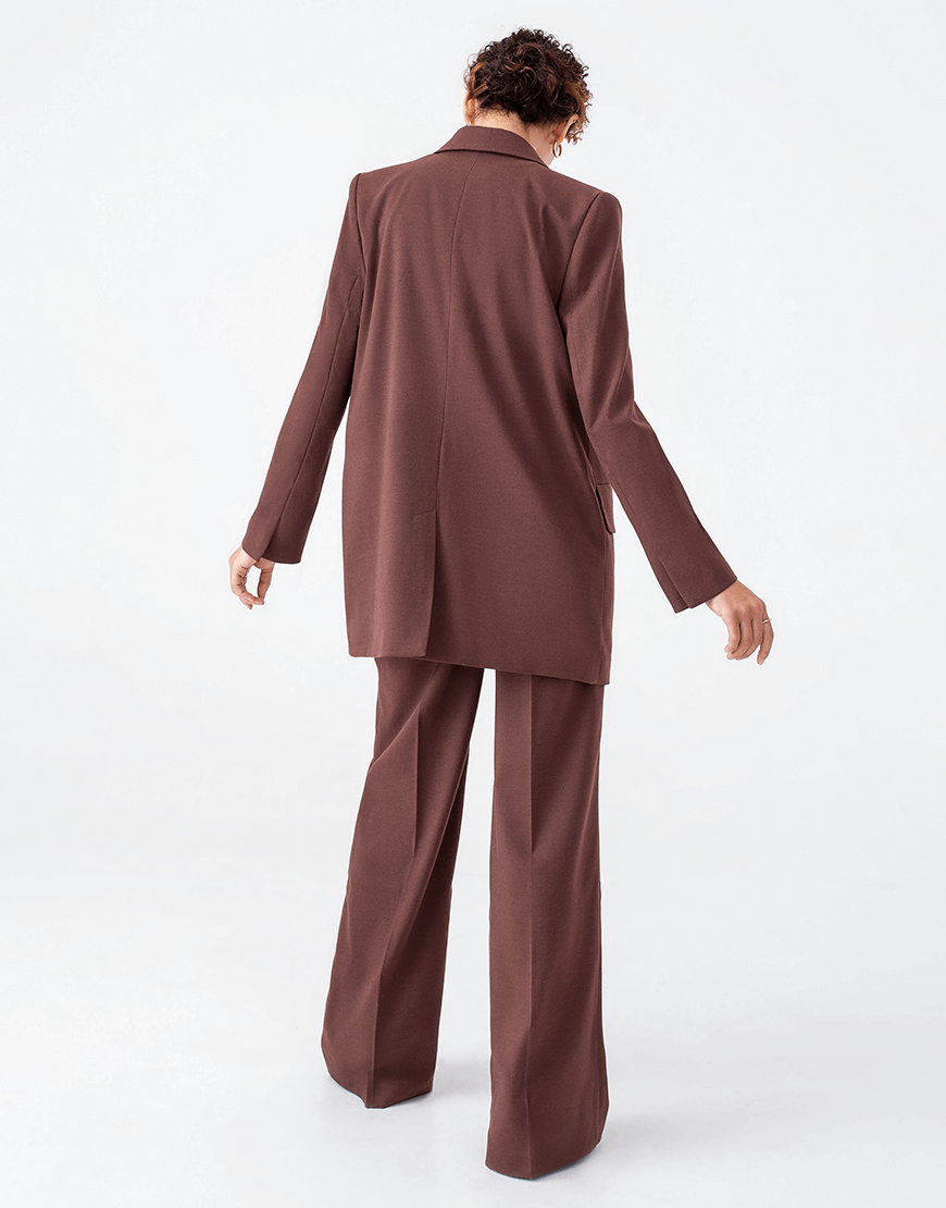 2 Oversize піджак шоколадний MAGNETIC (MGN_1815ch) - фото 3