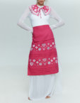 Фартух Серденько рожевий EMBROIDERED GEM (EMBR_2023_06r)