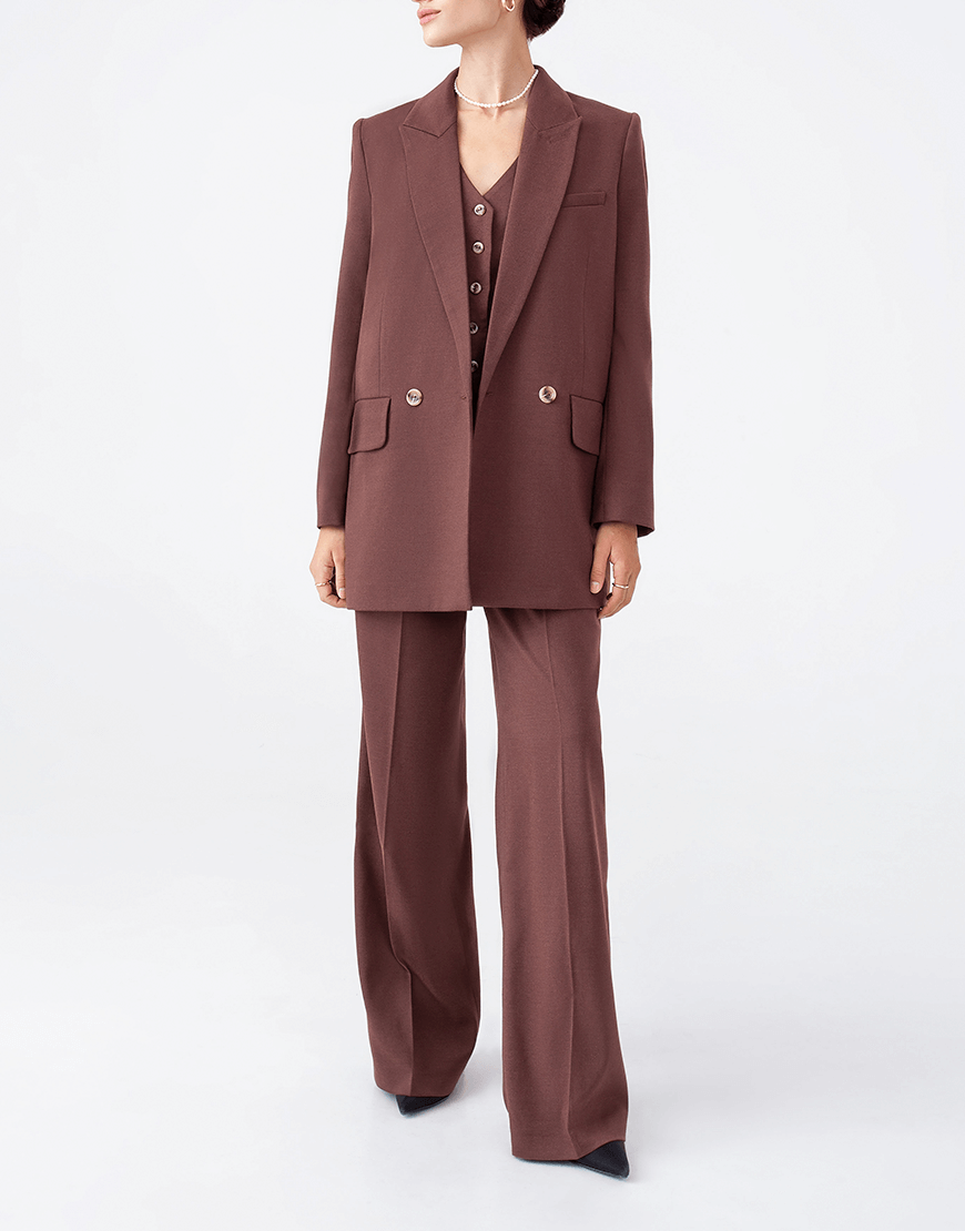 3 Oversize піджак шоколадний MAGNETIC (MGN_1815ch) - фото 2