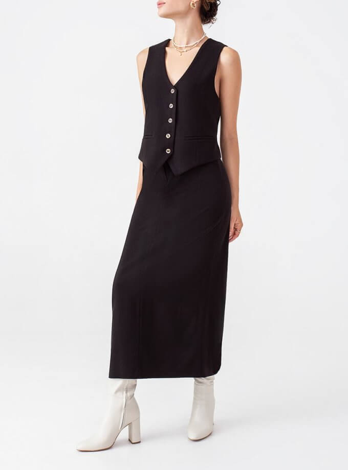 Спідниця максі чорна MAGNETIC (MGN_1506BK)