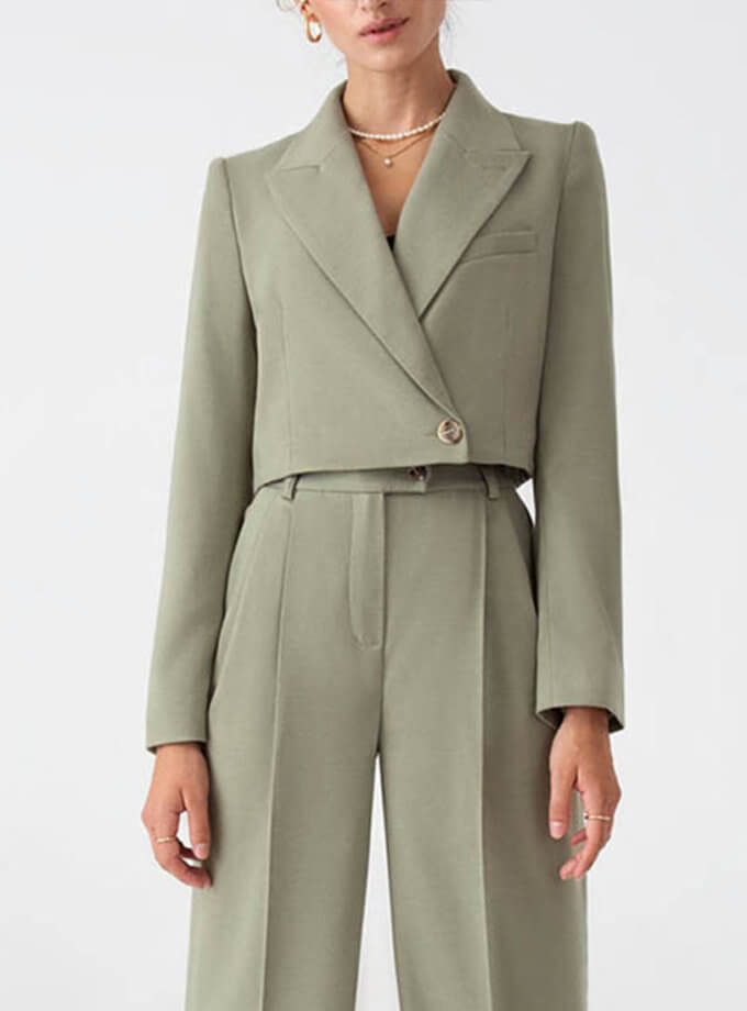 Кроп піджак оливковий MAGNETIC (MGN_1814GN)