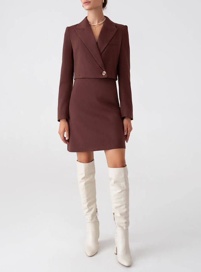 Спідниця міні шоколадна MAGNETIC (MGN_1505CH)