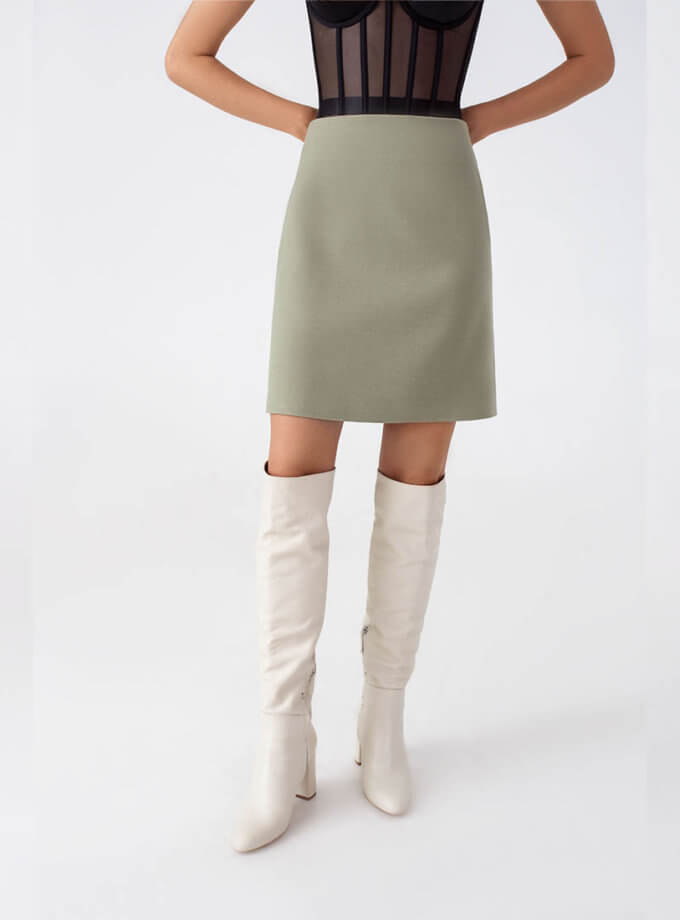 Спідниця міні оливкова MAGNETIC (MGN_1505GN)
