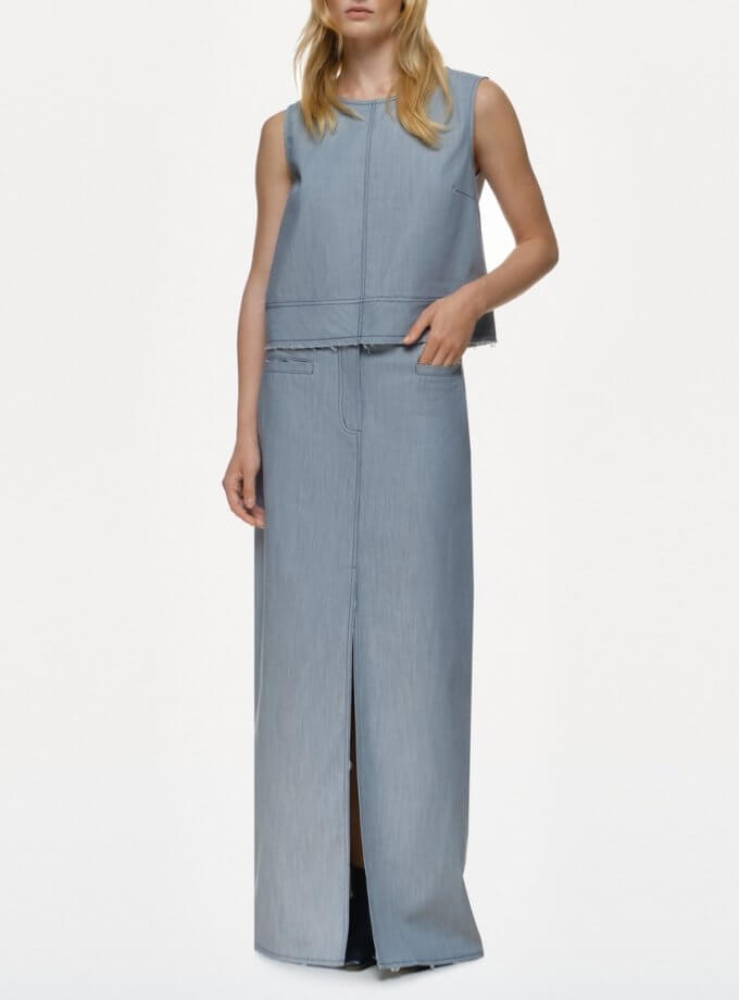 Джинсова спідниця максі IAM (IM_MTL/NS/SKRT)