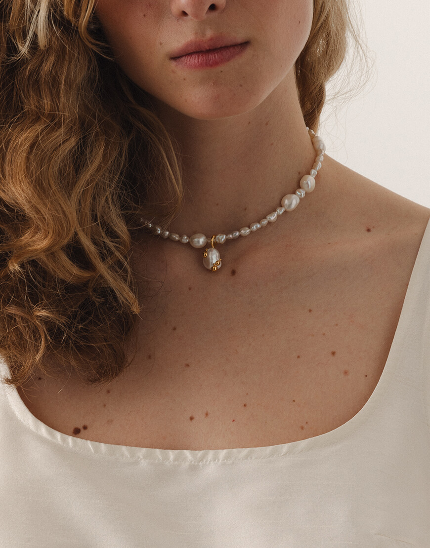 086_6 Намисто зі з`ємною перлиною SOLAR SILVER (SLSR_SSN_086) - фото 3