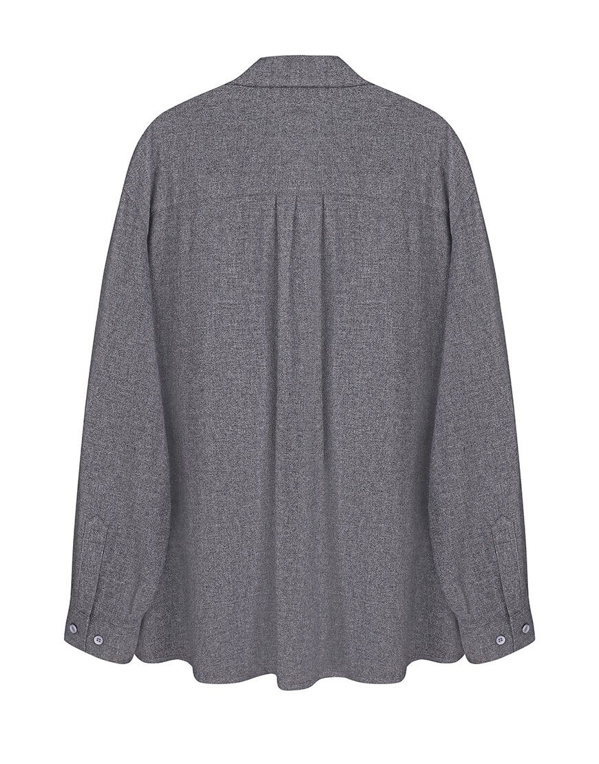622023-1 Cорочка сіра оверсайз NOMA STUDIO (NOMA_622023) - фото 2