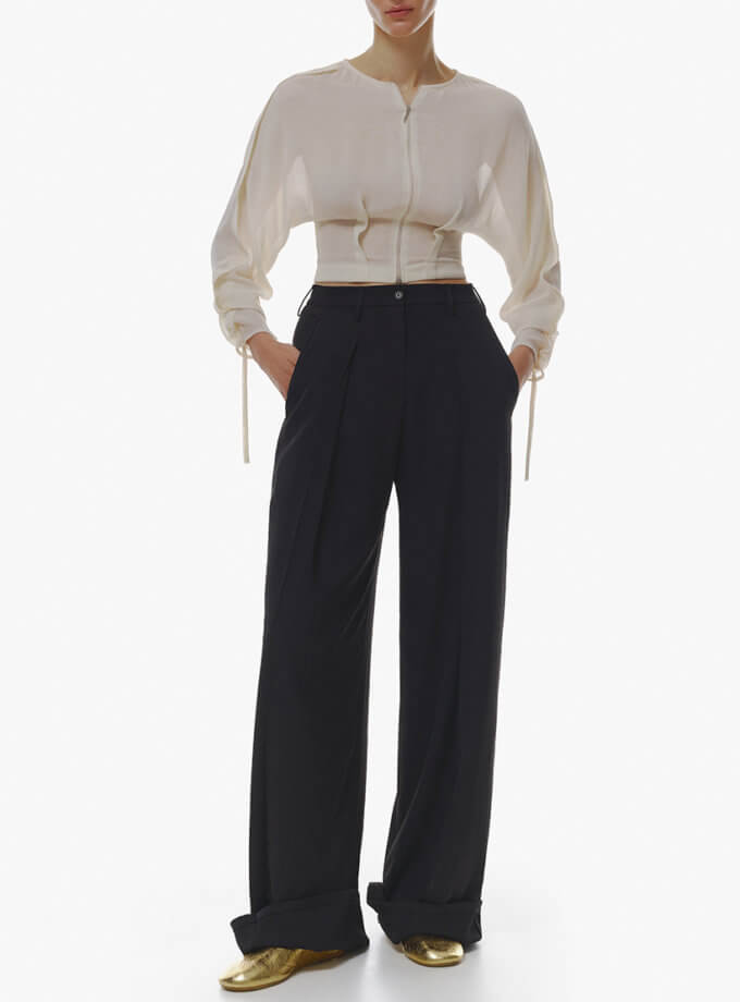 Брюки класичні зі складками OUN (OUN_FW23-08-PANTS)