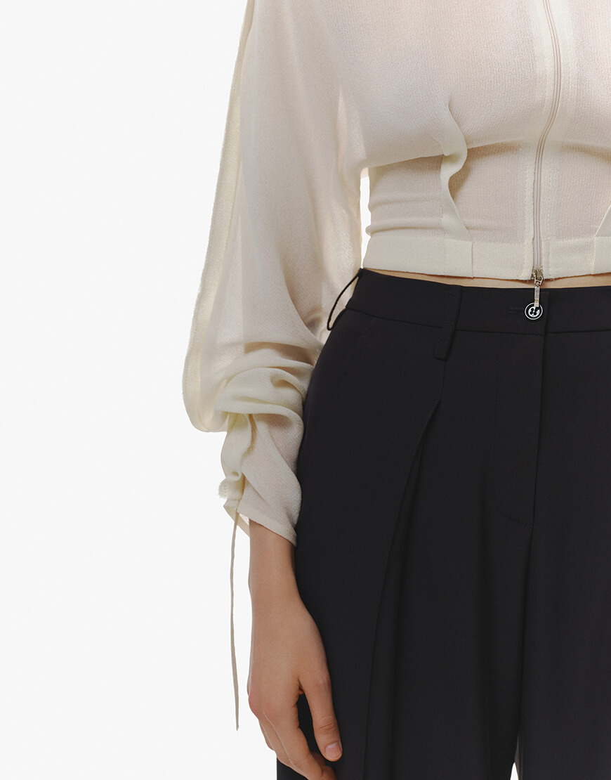 blouse_2 Блуза із зав'язками OUN (OUN_FW23-09-BLOUSE) - фото 4