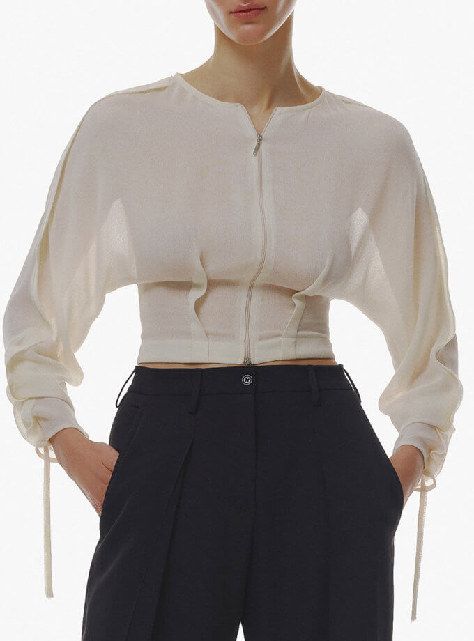 Блуза із зав'язками OUN (OUN_FW23-09-BLOUSE)