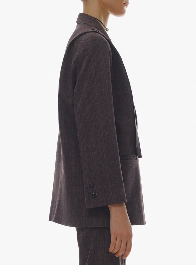 Жакет коричневий OUN (OUN_FW23-19-JACKET)