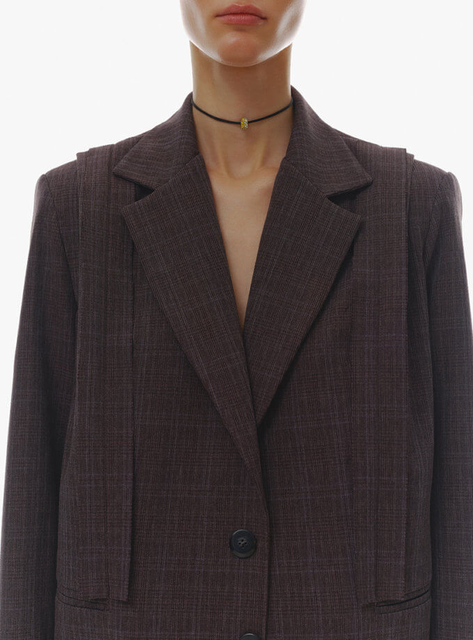 Жакет коричневий OUN (OUN_FW23-19-JACKET)