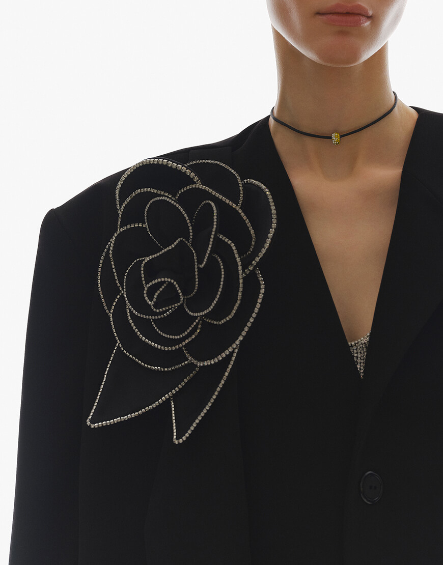 flower_4 Жакет оздоблений камінням OUN (OUN_FW23-11-JACKET) - фото 3