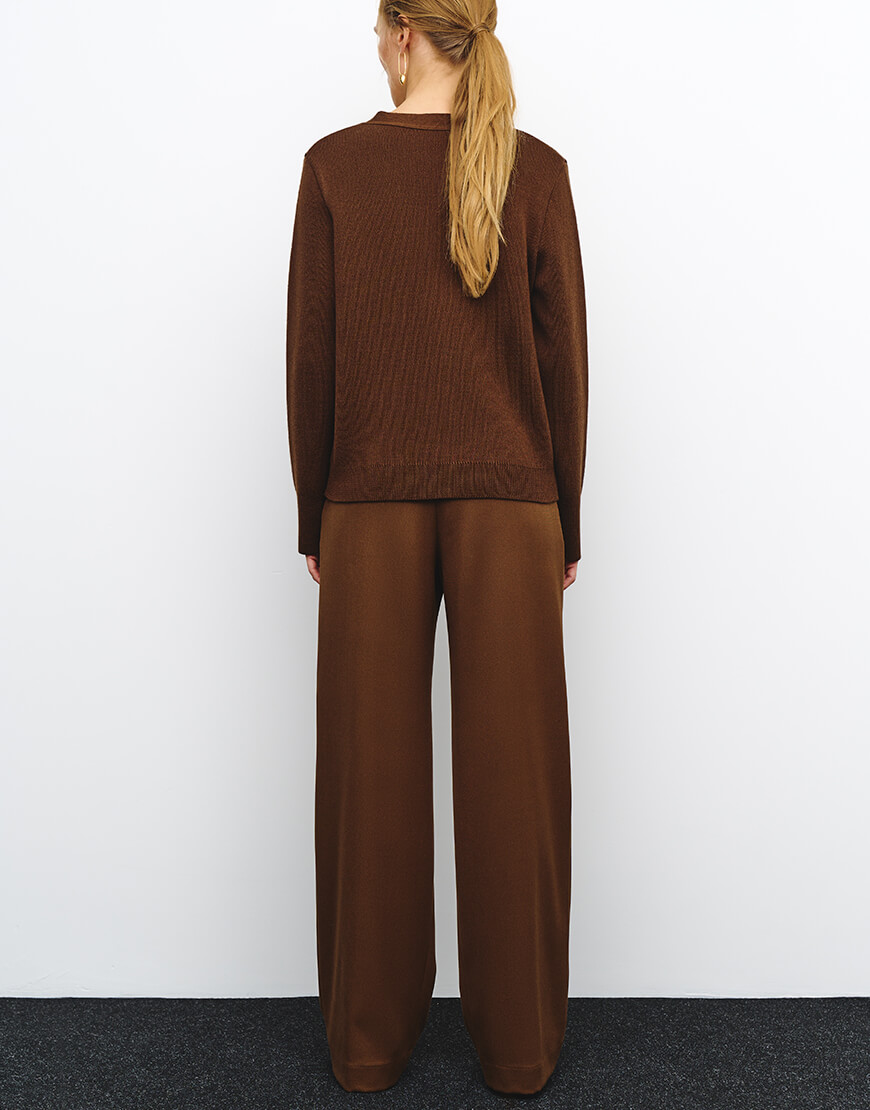 jd1093 Кардиган Aurora коричневий J.D.WOOL (JDW_J.D.2780) - фото 3