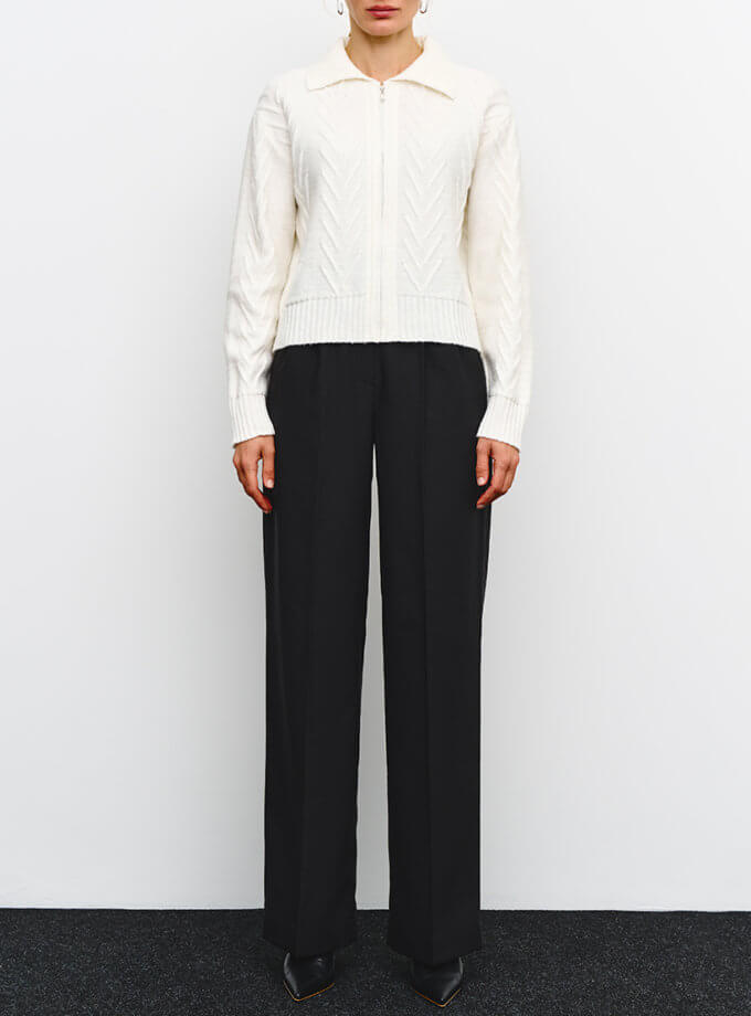 Кардиган Ingrid молочний J.D.WOOL (JDW_J.D.2777)