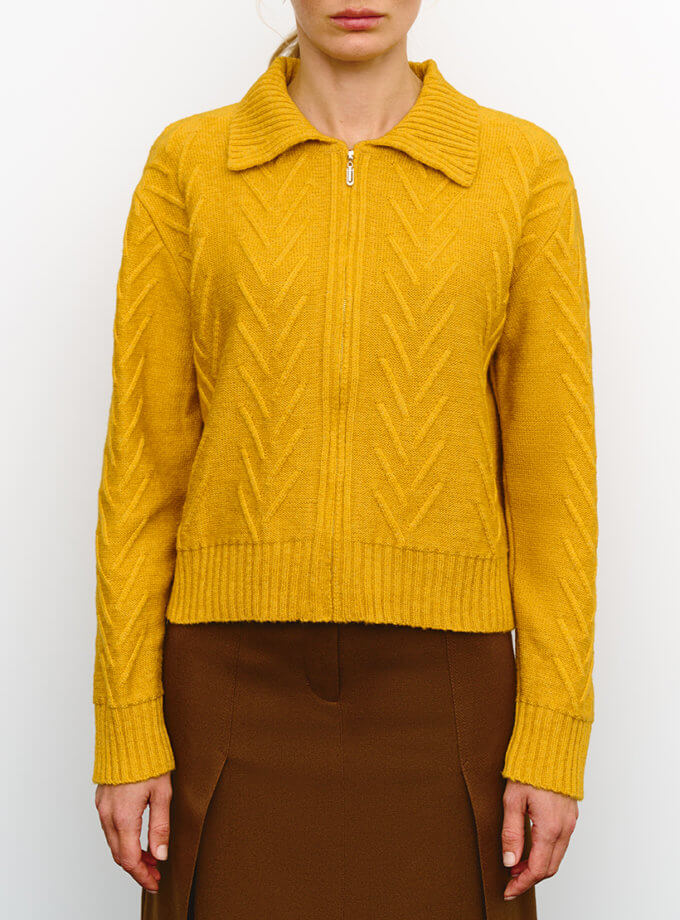 Кардиган Ingrid жовтий J.D.WOOL (JDW_J.D.2776)